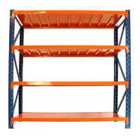 4 Tier Steel Heavy Duty Adjustable Garage Storage Shelving Unit in Orange (78.7 In. W X 78.7 In. H X 23.8 In. D)