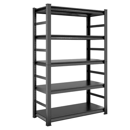 Dark Gray 5-Tier Adjustable Metal Garage Storage Shelving Unit (47.2 In. W X 78 In. H X 18 In. D)