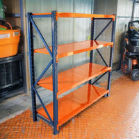 4 Tier Steel Heavy Duty Adjustable Garage Storage Shelving Unit in Orange (78.7 In. W X 78.7 In. H X 23.8 In. D)