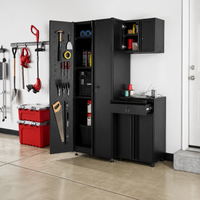 Garage Storage System Built for Heavy-Duty Organization, 21-Gauge Steel, Pre-Assembled, Ball Bearing Slides